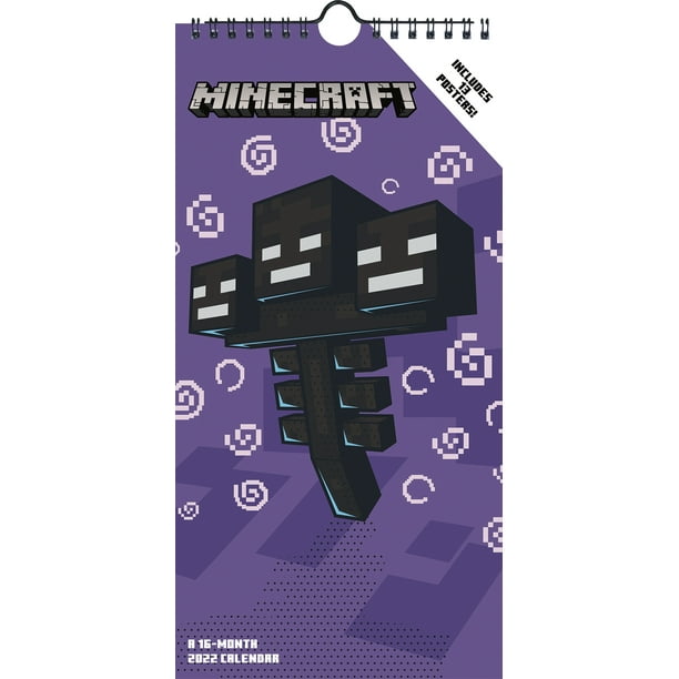 22 Minecraft Mini Poster Calendar Walmart Com