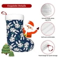 thumbnail image 5 of Yiaed Cute Rabbit Print Christmas Stockings, Christmas Stockings Hanging Ornaments, Christmas Stockings for Family Christmas Holiday Decorations, 5 of 7