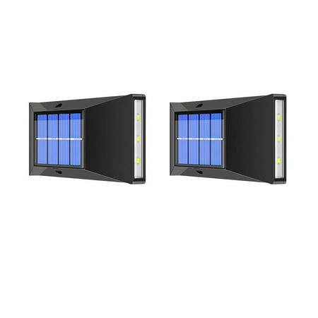 

Solar Lights Bright Solar Wall Lights Wall Mounted Solar Powered Lights Smart Solar Lights for Outdoor Stairs Illumination