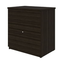 Bestar Standard 2 Drawer Lateral File Cabinet in Dark Chocolate