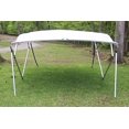 thumbnail image 6 of GREY/GRAY SQUARE TUBE FRAME VORTEX 4 BOW PONTOON/DECK BOAT BIMINI TOP 12' LONG, 91-96, 6 of 9