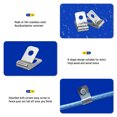 thumbnail image 3 of Topboutique Wire Fence Clips 100 Pcs Metal Wire Clamps Stainless Steel Fencing Mounting Clips Fence Wire Clamps with Screws for Welded Clamps to Wood, Metal or Vinyl Fence, 3 of 8