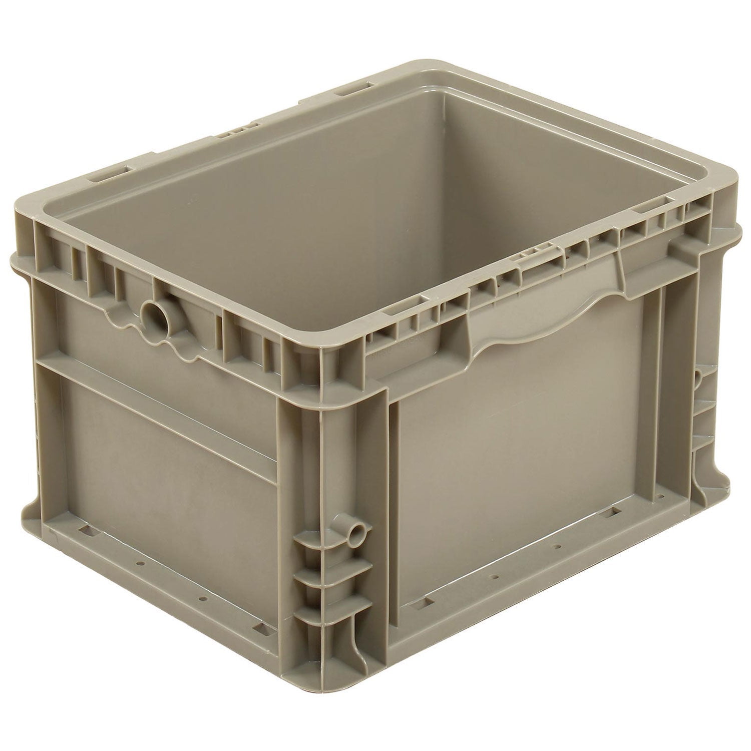 Global Industrial Straight Wall Container Solid Stackable NRSO121509