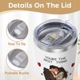 thumbnail image 3 of 20oz Stainless Steel Tumbler Coffee Iced Cup, Travel Mug with Lid, Ideal Thank You & Birthday Gifts for Her, Wife, Lover, Lady from Husband Boyfriend, 3 of 6