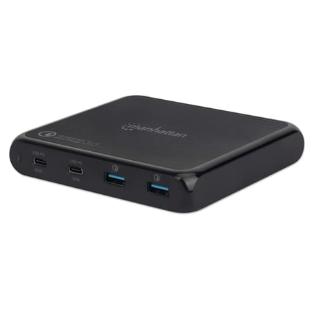 UPC: 0766623102247 | Manhattan 90 W USB-C Charger – Two USB-C (PD 3.0) and one Quick Charge USB-A Ports – For Notebook  Laptop  Ultrabook™  Tablet and more