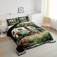 thumbnail image 3 of Erosebridal Camper Comforter Set Full Size Camping Themed Bedding Set,Happy Camping Comforter Set for RV Camper Rustic Farmhouse Bear Quilt Bed Set Retro Bedroom Decor 3Pcs, 3 of 5