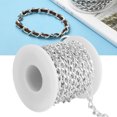 thumbnail image 4 of DIY Metal Chain, Safe To Use Aluminium Chain with Spool Non-toxic Exquisite  for DIY Handicrafts for Anklets for Clothing Accessories for Jewelry Making, 4 of 7
