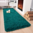 thumbnail image 2 of Alfombra Chicrug Pasillera de Felpa Suave Verde Azulado 61x152 cm, 2 of 7