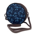 thumbnail image 2 of Lsque BLUE Flamingo Birds Pattern Shoulder Bag – Microfiber Leather Crossbody with Detachable Strap & Handle Ring, Waterproof & Durable, Elegant Everyday Carry, 2 of 5