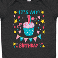 thumbnail image 4 of Inktastic Colorful Cupcake and Confetti Girls 1st Birthday Boys or Girls Baby Bodysuit, 4 of 5