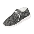 thumbnail image 3 of Willtoo Canvas Shoes for Women Lace‑Up Canvas Casual Loafers, Textured Lightweight Walking Shoes, Slip‑On Adjustable Toggle Laces Low‑Top Fashion Footwear, 3 of 6