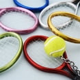 thumbnail image 5 of Mini Tennis Racket Keychain, Sports Equipment Gift for Tennis Fans,Compact and Portable for Bags and Keys, Great for Birthdays and Graduations, Fun and Decorative Accessory, 5 of 6