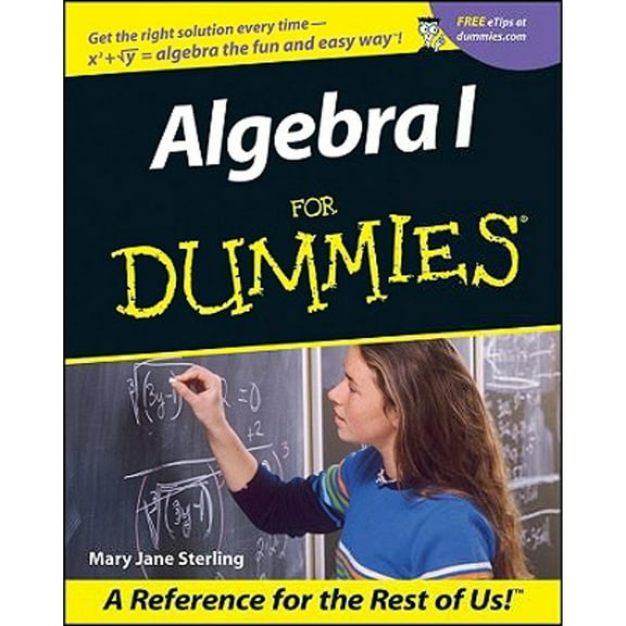 Algebra I for Dummies (Paperback) by Mary Jane Sterling