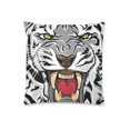 thumbnail image 2 of MKHERT White Tiger Roaring Throw Pillowcase Pillow Cover Cushion Couver 18x18 inch, 2 of 2