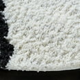 thumbnail image 3 of SAFAVIEH August Marco Diamond Shag Area Rug, Ivory/Black, 6'7" x 6'7" Round, 3 of 8