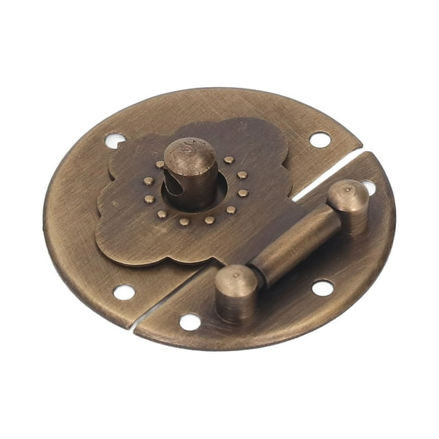 Retro Hasp, Practical Fine Workmanship Round Wooden Box Hasp For Gift Boxes Brass,Bronze