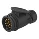 thumbnail image 2 of 13-pin PVC Jaeger direct connector plug in blister pack., 2 of 5