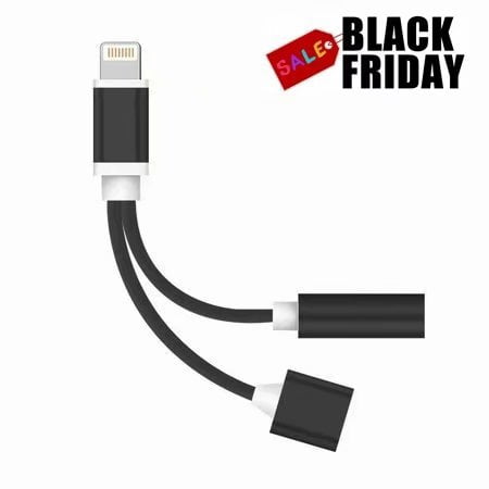 Black Friday/Cyber Monday Deal Headphone Adapter for iPhone Jack Dongle to 3.5mm Converter Earphone Adapter for iPhone