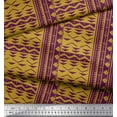 thumbnail image 3 of Soimoi Pink Japan Crepe Satin Fabric Square & Triangle Geometric Print Sewing Fabric Yard 44 Inch Wide, 3 of 3