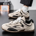 thumbnail image 2 of New/Men'S 2026 Spring New Retro Training Sneakers Casual & Comfortable Everyday Shoes | Versatile Flat-Soled White Agan Shoes, Lightweight Sports Footwear,  Upper, Rubber & PVC Sole, Fabric & Inner,, 2 of 5