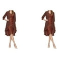 thumbnail image 4 of stanreset 1/2/3 Sequin Dress Two-Piece Cardigan Lace Attractive Set Beach Prom Washable Elasticity Softness Multicolored Solid Color Wine/2XL 2PCS, 4 of 6