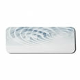 thumbnail image 1 of Geometric Computer Mouse Pad, Futuristic Digital Spirals with Dimensional Line Features Vortex Inspired Print, Rectangle Non-Slip Rubber Mousepad Large, 31" x 12" Gaming Size, Baby Blue, by Ambesonne, 1 of 2