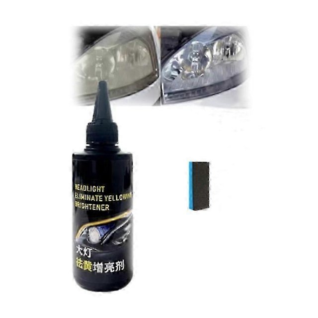 Revitalizador de faros de coche, eliminador de manchas y amarilleamiento, limpiador de faros, 100 ml