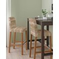 thumbnail image 2 of Brown Bar Stool Covers Set of 6, Vintage Modern Abstract Art Ombre Stretch Washable Bar Chair Covers with Backs, Removable Pub Counter Height Chair Cover for Kitchen Dining Room Cafe, 2 of 7