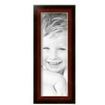 thumbnail image 2 of ArtToFrames 6" x 18" Matte Mahogany with Gold Accent Diploma Picture Frame, 6x18 inch Brown Wood Poster Frame (WOM-5109), 2 Pack, 2 of 6