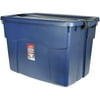 Rubbermaid Roughneck Latching Tote, 140 Qt (35 Gal), Blue, Set of 6