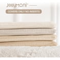 thumbnail image 5 of 4 Piece Set 18 x 18 Inch Sofa Bed 18 Inch Champagne Solid Square Set Sofa, 5 of 5