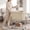 Beige, variant on BGTREND 130L Rolling Laundry Cart with Storage Shelf, Metal Frame Clothes Hamper with Removable Bag, 4 Casters with 2 Brakes, Utility Carts, Beige