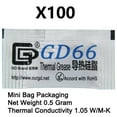 thumbnail image 1 of 100 Pieces 0.5g Mini Bag Packaging GD Brand Series GD900 Thermal Grease Paste CPU Heat Sink Compound MB05 GD66-MB05 100 Pcs, 1 of 6
