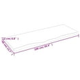 thumbnail image 4 of vidaXL Bathroom Countertop Light Brown 100x40x2 cm Treated Solid Wood, 4 of 4