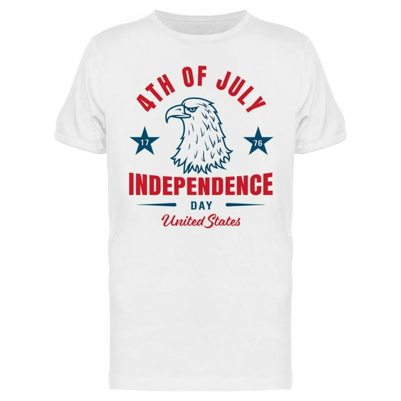 4th Of July U.s.a. With Eagle T-Shirt Men -Image by Shutterstock, Male XX-Large