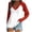 Red, variant on Honeeladyy Womens V Neck Sweatshirt Fall Solid Color Soft Pullover Shirts Long Sleeve Loose Tunic Tops Christmas Gifts for Girlfriend Hot Pink XXL