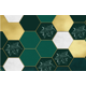 thumbnail image 3 of Papel de pared beibehang Papel tapiz de escritorio de recepción de bar de Internet con tecnología de metal hexagonal geométrico moderno personalizado, 3 of 5