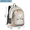 thumbnail image 2 of FORMRS Unisex School Backpack 17" Student Travel Bag with Laptop Compartment, Halloween Ghosts, 2 of 7