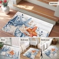 thumbnail image 6 of Eucalyptus Leaves Starfish Washable Small Entryway Area Rugs 2'x3', Shells Summer Ocean Wood Grain Low Pile Throw Rug Non-Slip Sturdy Edge Binding Carpet for Front Door Floor Room Entry, 6 of 9