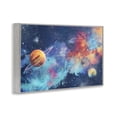 thumbnail image 2 of Stupell Industries Contemporary Nebula Dreams Scattered Planets Gray Framed Giclee Art, 18 x 12, by Creative Studio, 2 of 8