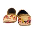 thumbnail image 3 of Ladies Peach Thread Work Punjabi Jutti Ethnic Mojari Handmade Loafers Flat Shoes US 9/ EURO 40, 3 of 5