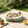 thumbnail image 5 of EBCUE Multi‑Size Round All‑Season Pet Bed Cushion, Breathable Summer & Warm Winter Soft Sleeping Mat, Cozy Rest Nest for Small‑Medium Cats Dogs Indoor Home Use, 5 of 6