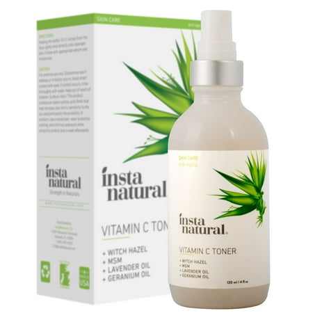 InstaNatural Vitamin C Toner, Witch Hazel Toner & Pore Minimizer, 4 (The Best Pore Minimizer Product)