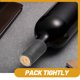 thumbnail image 4 of 100 piezas de tapas de plástico para botellas de vino tinto, tapas de tapón de película termorretráctil, tapones de corcho, 4 of 6