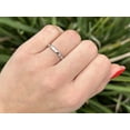 thumbnail image 7 of Full Eternity Hexagonal Stackable Band Cubic Zirconia 925 White Tone Sterling Silver, Size 9, 7 of 7
