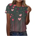 thumbnail image 2 of Wowcloth Women's T-Shirt with Valentine's Day Print, Casual Fashion for Valentine's Gifts and Everyday Casual Wear, 2 of 4