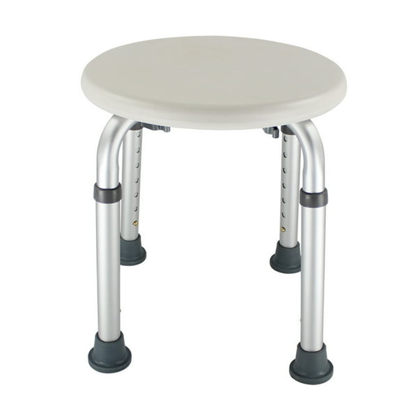 Zootealy Bathroom Shower Bench Adjustable Height Shower Tub Stool Lightweight Bath Shower Seat Anti-slip Shower Chair for Disabled Elderly Pregnant Women