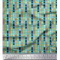 thumbnail image 1 of Soimoi Blue polyester Crepe Fabric Stripe & Arrow Heads Arrow Print Sewing Fabric Yard 52 Inch Wide, 1 of 3