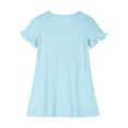 thumbnail image 4 of RXIRUCGD 2025 Vêtements d'Été pour Enfants 3-12 Ans Mode Imprimée Pyjama Rêveur Mi-Mollet Chemise de Nuit, 4 of 5