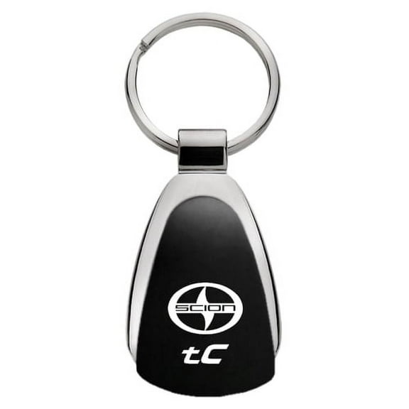 Scion tC Keychain & Keyring - Black Teardrop